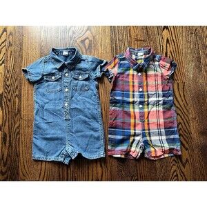 Baby Gap Shorty Romper Bundle (12-18M)